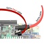 SATA FLEXI datakabel - plat - SATA600 - 6 Gbit/s / rood - 0,10 meter