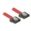 SATA FLEXI datakabel - plat - SATA600 - 6 Gbit/s / rood - 0,70 meter