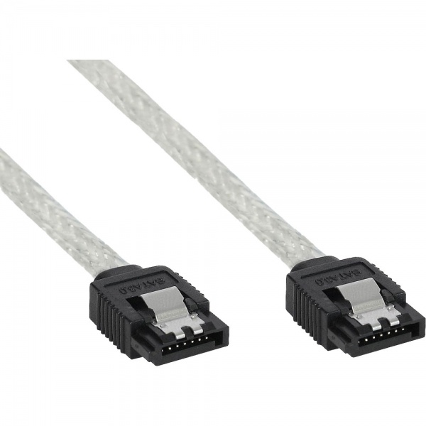 InLine 27307R. Snoerlengte: 0,75 m, Soort kabel: SATA I, Kleur van het product: Transparant