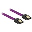 Premium SATA datakabel - nylon - SATA600 - 6 Gbit/s / paars - 0,20 meter