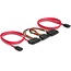 SATA data- en voedingskabel splitter - SATA300 - 3 Gbit/s - 0,50 meter