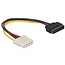 SATA (m) - Molex (v) adapter - 0,20 meter