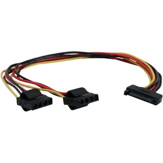 InLine SATA (m) - 2x Molex (v) splitter - 0,30 meter