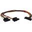 SATA (m) - 2x Molex (v) splitter - 0,30 meter