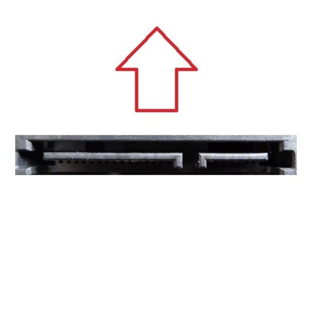 SATA haaks naar SATA data- en Molex voedingskabel - SATA600 - 6 Gbit/s / rood - 0,30 meter