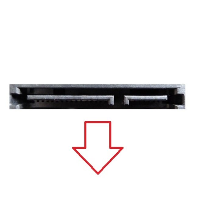 SATA haaks naar SATA data- en Molex voedingskabel - SATA600 - 6 Gbit/s / rood - 0,30 meter