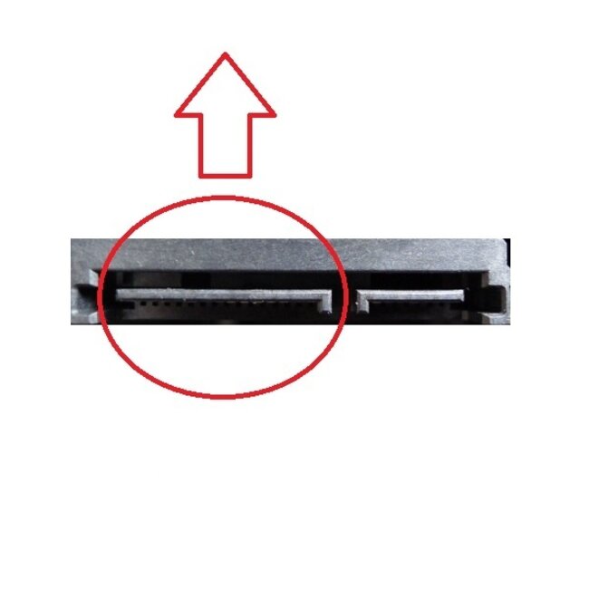 Floppy (v) - SATA (v) haaks voedingskabel - 0,30 meter