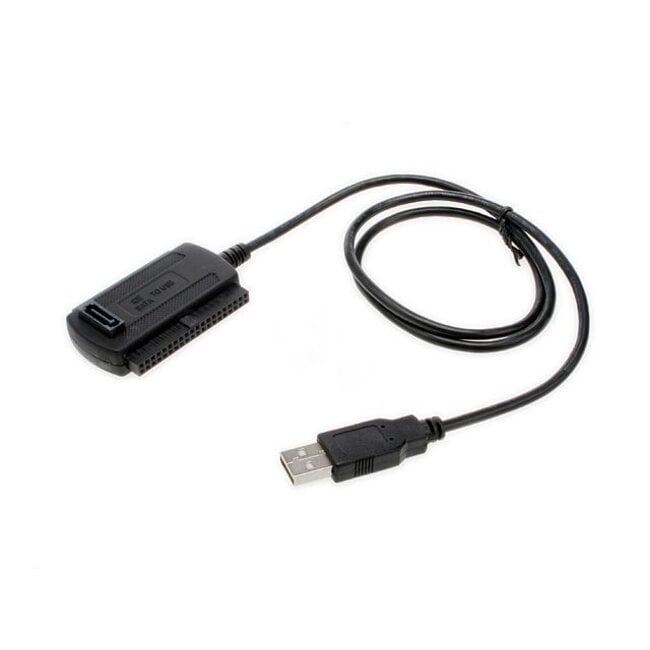 USB-A naar SATA/IDE adapter voor 2,5'' en 3,5'' HDD's/SSD's - USB2.0