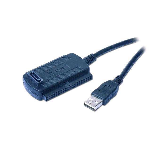 Cablexpert USB-A naar SATA/IDE adapter voor 2,5'' en 3,5'' HDD's/SSD's - USB2.0