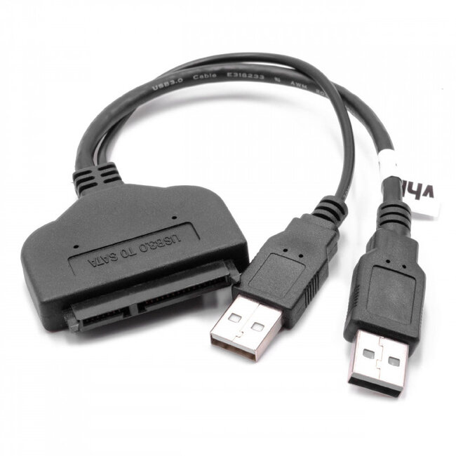 2x USB-A naar SATA adapter voor 2,5'' HDD's/SSD's - USB3.0