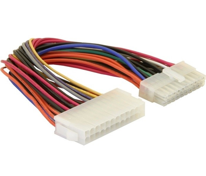 ATX 24-pins (v) - ATX 20-pins (m) voedingskabel - 0,15 meter