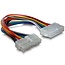 ATX 20-pins (m) - ATX 20-pins (v) voeding verlengkabel - 0,20 meter