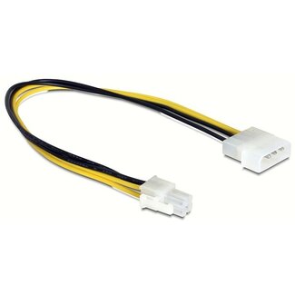 Goobay Molex (m) - ATX12V P4 (m) voedingskabel - 0,15 meter