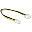 Molex (m) - ATX12V P4 (m) voedingskabel - 0,15 meter