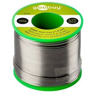 Goobay Premium loodvrije soldeertin 1mm - 250g