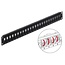 19'' Patch Panel 1U met draaibare poorten voor 24 Keystone modules / zwart