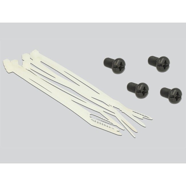 Delock 19 inch patch panel | voor 24 Keystone modules | gedraaide poorten | 1U | zwart