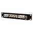 10'' Patch Panel voor 10 Keystone modules / zwart