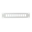 10'' Patch Panel voor 10 Keystone modules / grijs