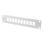 10 inch patch panel | voor 10 Keystone modules | 1U | grijs