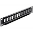 Delock 10 inch patch panel | voor 12 Keystone modules | 1U | zwart