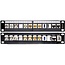 10'' Patch Panel voor 12 Keystone modules / zwart