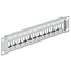 Delock 10 inch patch panel | voor 12 Keystone modules | 1U | grijs