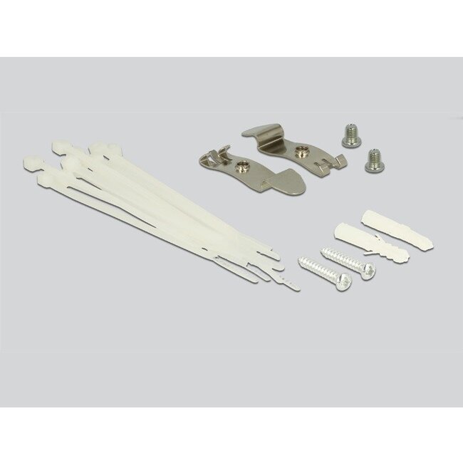 Desktop Patch Panel voor 8 Keystone modules / grijs