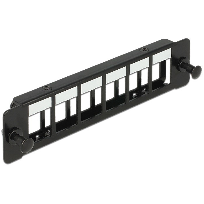 Mounting Panel voor 6 Keystone modules / zwart
