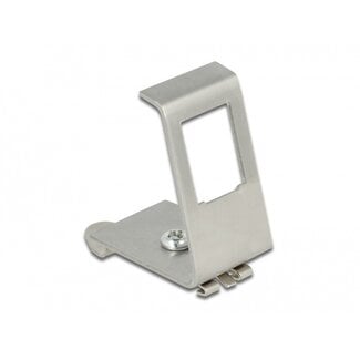Value DIN-rail adapter | voor 1 Keystone module | RVS