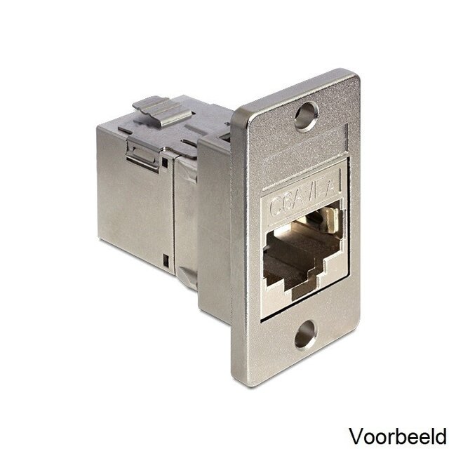 Inbouwframe voor 1 Keystone module - 4 stuks / gegoten zink