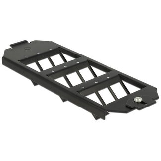 DeLOCK Vloeraansluitdoos inbouw frame voor 9 Keystone modules / zwart