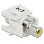 Tulp Keystone module (verzonken) - Tulp (v) | video (geel) | wit