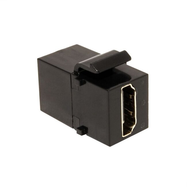 Keystone module HDMI (v) - HDMI (v) - versie 1.4 (4K 30Hz) / zwart
