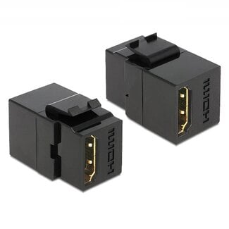 InLine Keystone module HDMI (v) - HDMI (v) - versie 2.0 (4K 60Hz) / zwart