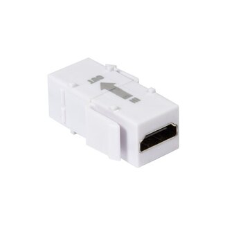 DeLOCK Keystone module HDMI (v) - HDMI (v) met repeater - versie 1.4 (4K 30Hz) / wit