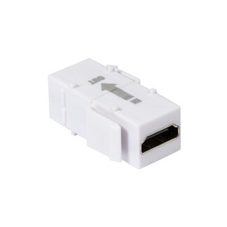 LogiLink HDMI Keystone module met repeater | HDMI1.4 (4K 30Hz) | wit