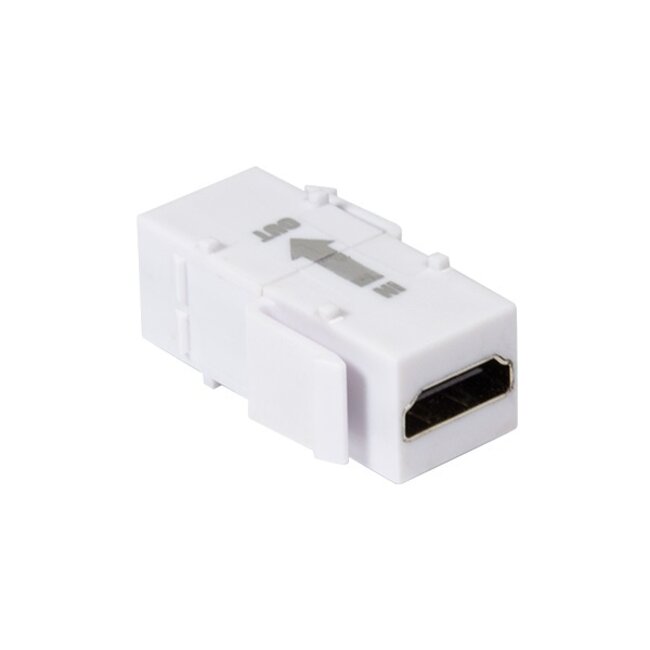 HDMI Keystone module met repeater | HDMI1.4 (4K 30Hz) | wit