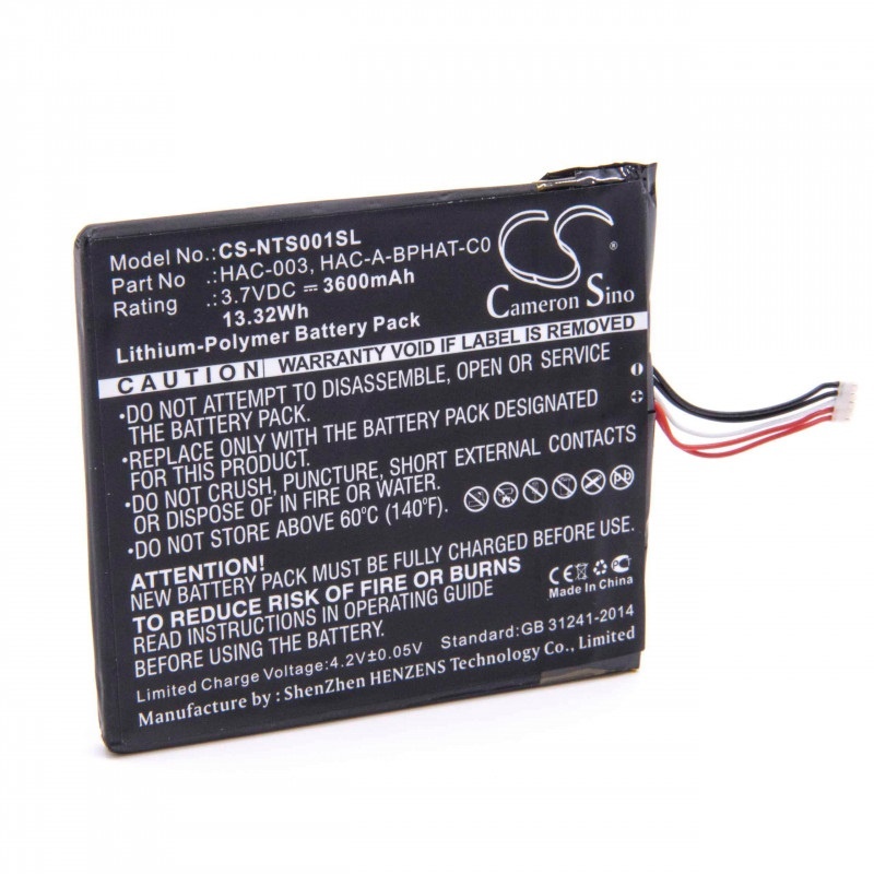 Accu voor Nintendo Switch game console / 3600 mAh | VHBW
