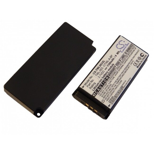 Extra grote accu TWL-003 met cover voor Nintendo DSi - 1100 mAh