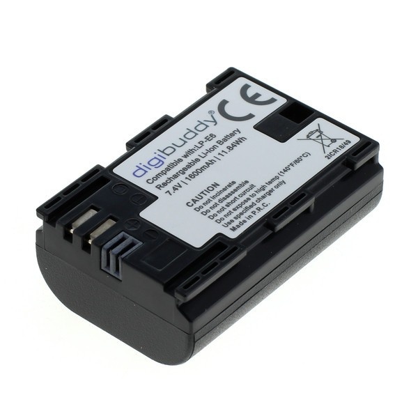 Camera accu compatibel met Canon LP-E6 / 1600 mAh | Digibuddy