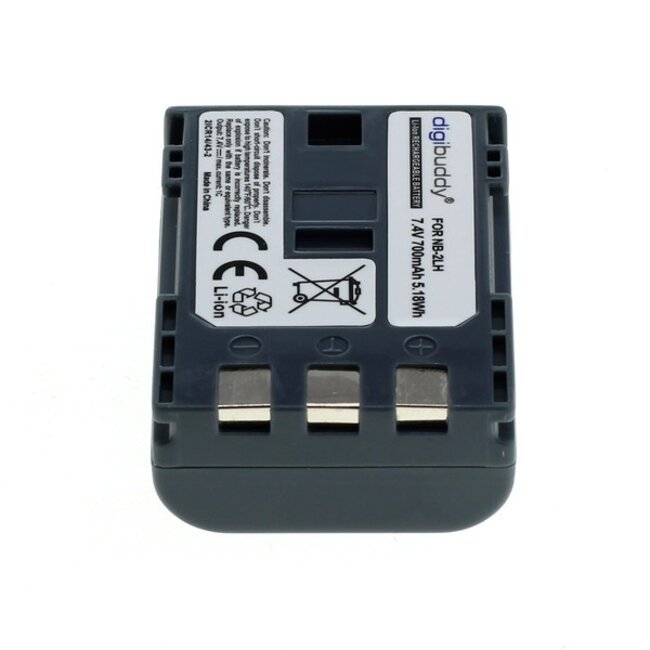 Camera accu compatibel met Canon NB-2L / 700 mAh