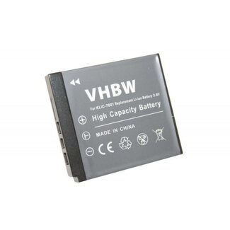 VHBW Camera accu compatibel met o.a. Kodak KLIC-7001 / 480 mAh