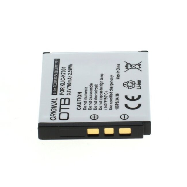Camera accu compatibel met o.a. Kodak KLIC-7001 / 700 mAh