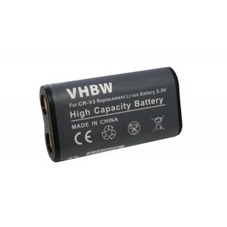 VHBW Camera accu compatibel met universele CR-V3 accu / 1100 mAh