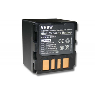 VHBW Camera accu compatibel met JVC BN-VF714U / 1200 mAh