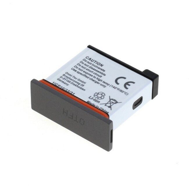 Camera accu compatibel met DJI Osmo Action - vervangt AB1 / 1220 mAh