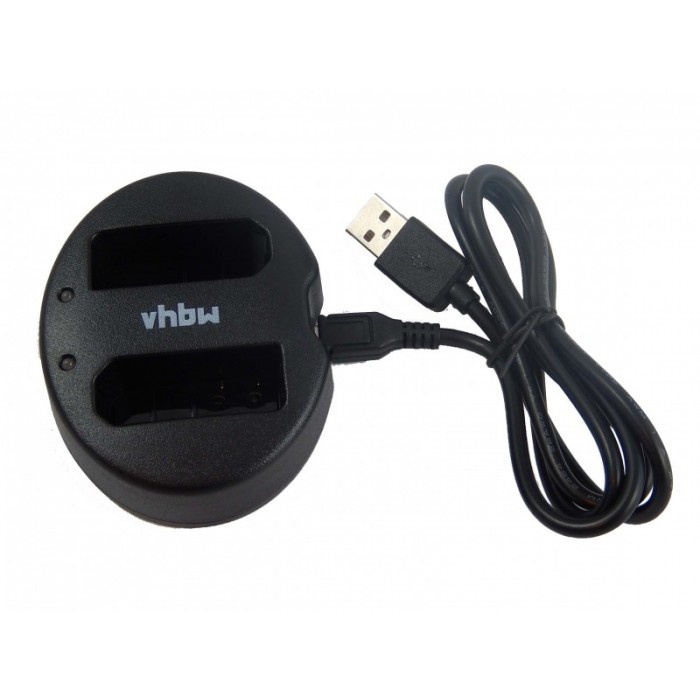 Camera duo acculader compatibel met Nikon EN-EL14 accu | VHBW