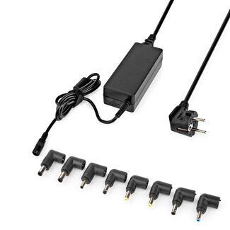 Nedis Nedis universele notebook lader 65W met 8 verwisselbare pluggen / zwart