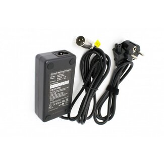 VHBW E-Bike / Pedelec accu oplader 42V / 1,35A / 60W met 3-pins XLR connector voor 36V accu's